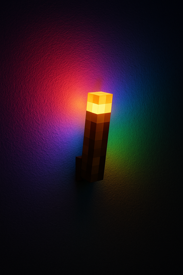 LED Pochodnia Minecraft